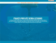 Tablet Screenshot of franzsprivatescubalessons.com